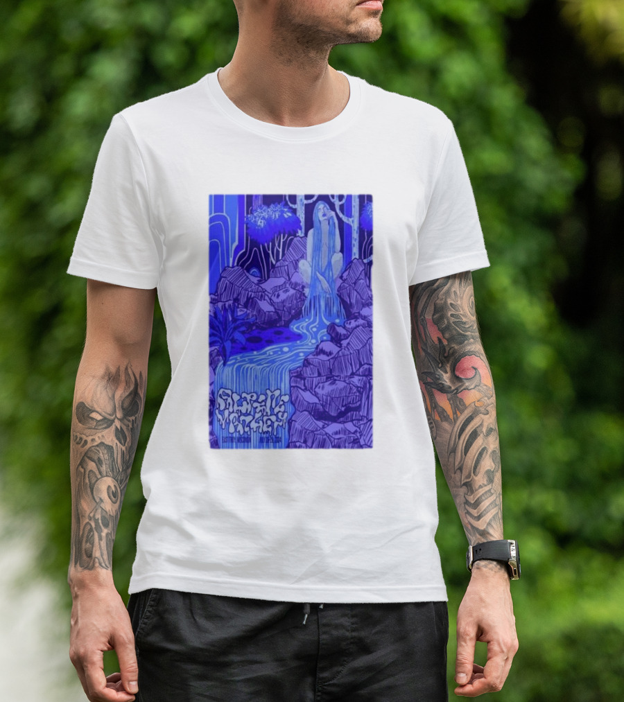 July 26-28 2024 Alpine Valley Music Theatre East Troy WI Phish Psychedelic Waterfall Scene T-Shirt