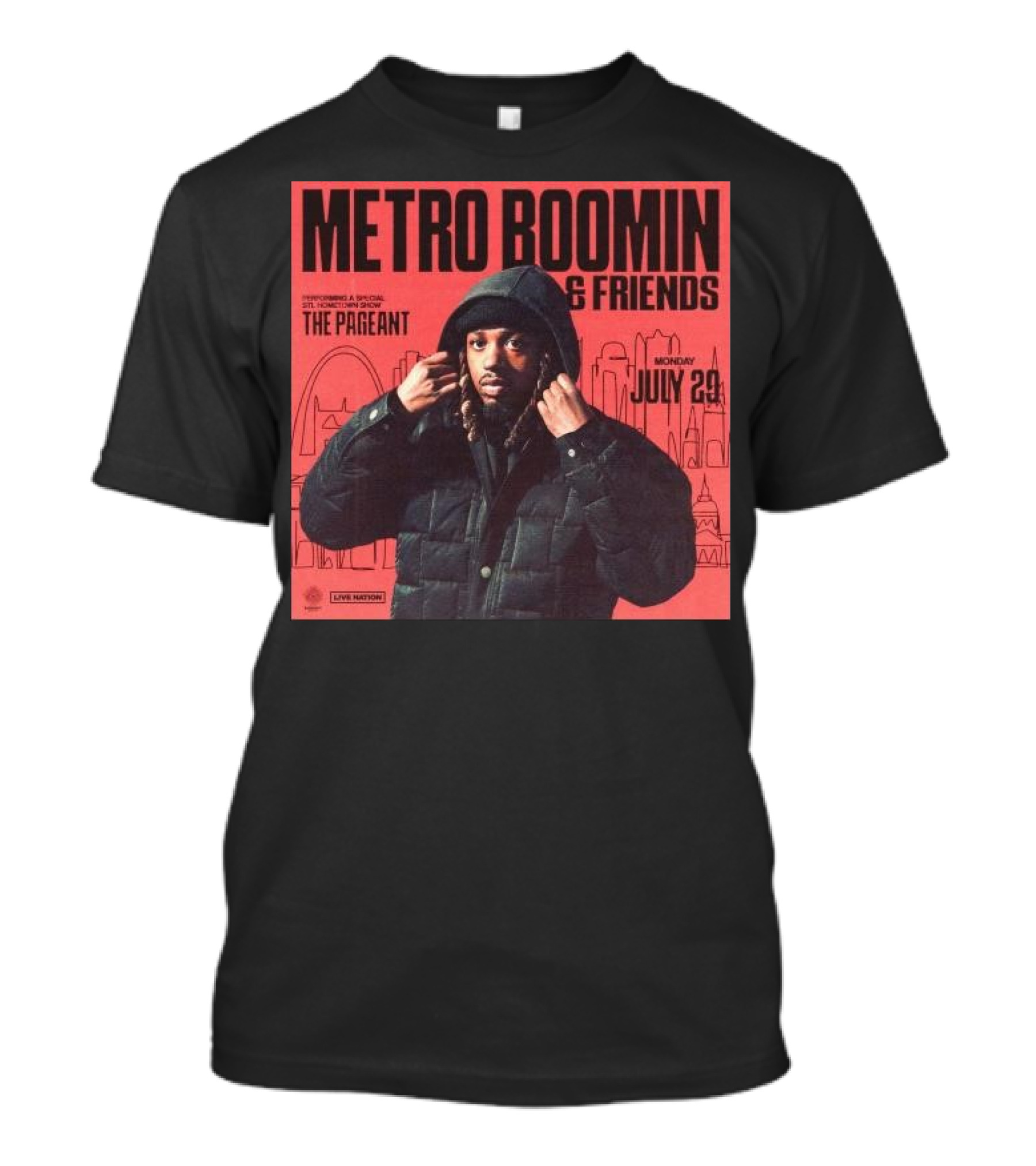 Metro Boomin And Friends Live At The Pageant Saint Louis July 29 T-Shirt