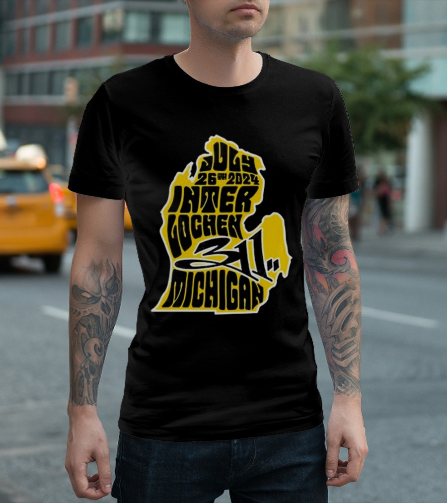 July 26th 2024 311 Interlochen Michigan T-Shirt