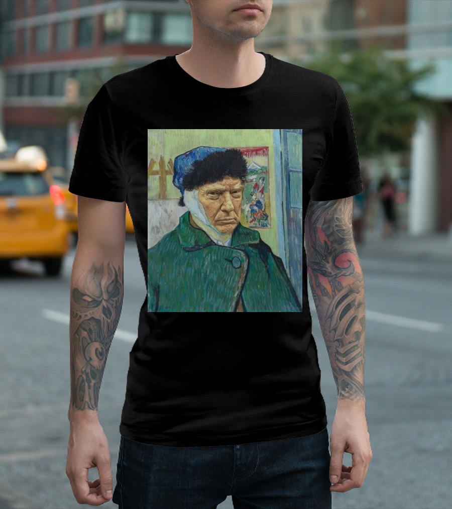 Trump in Van Gogh Self-Portrait Painting T-Shirt