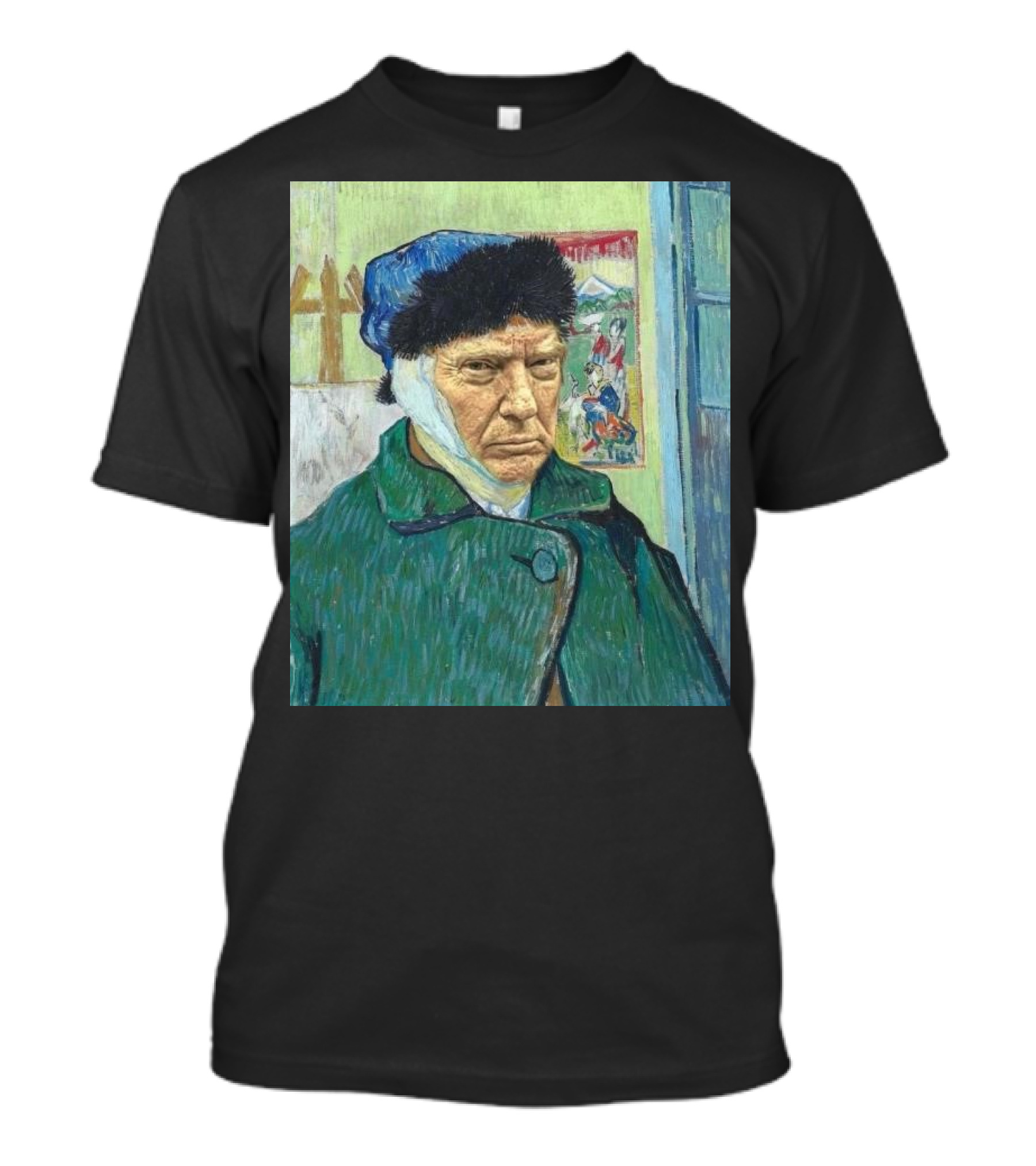 Trump Van Gogh 2024 Mashup Iconic Art Fusion T-Shirt