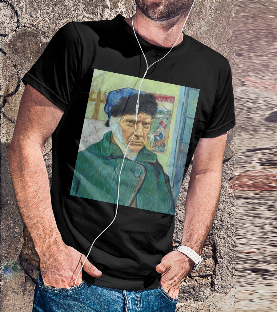 Trump Van Gogh 2024 Mashup Iconic Art Fusion T-Shirt