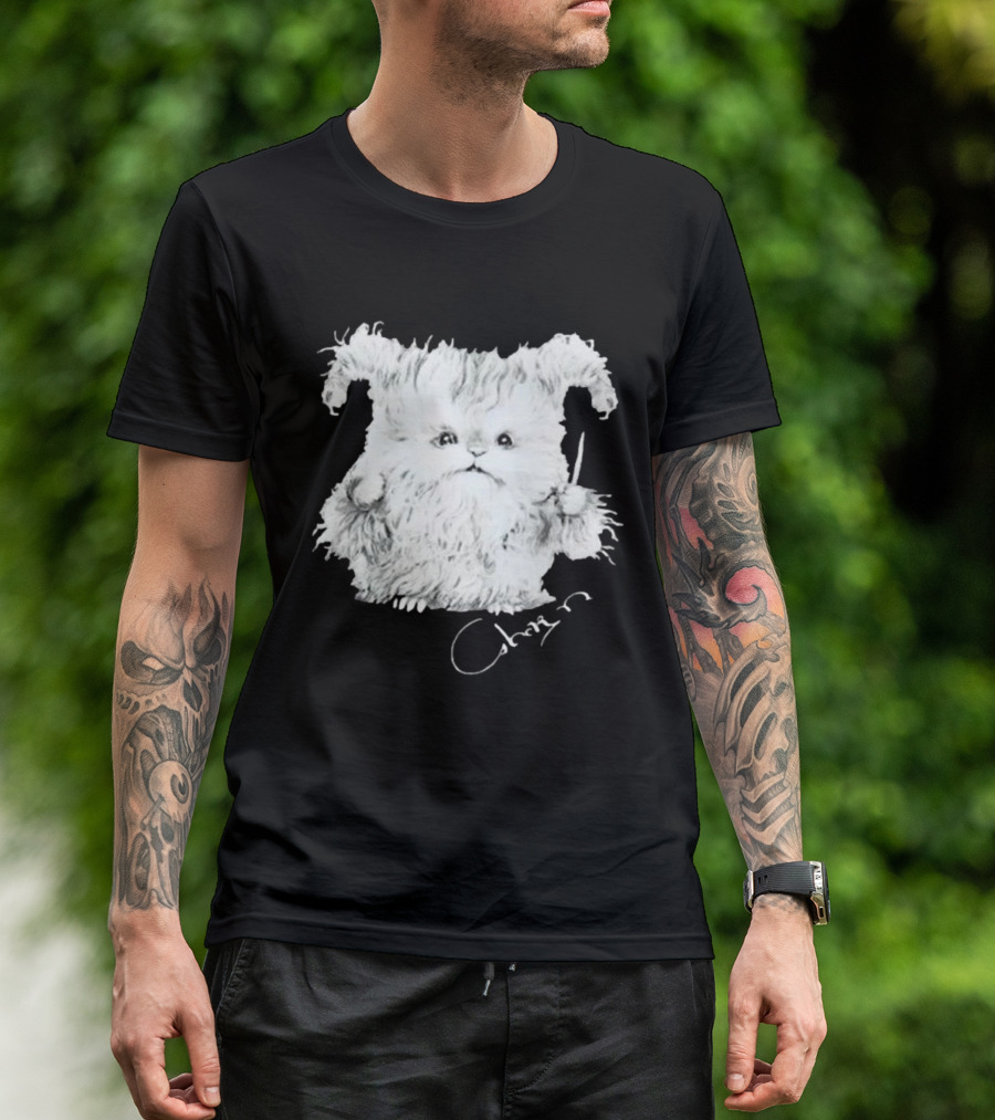 Clairo Charm Wizard Fluffy Creature With Wand T-Shirt