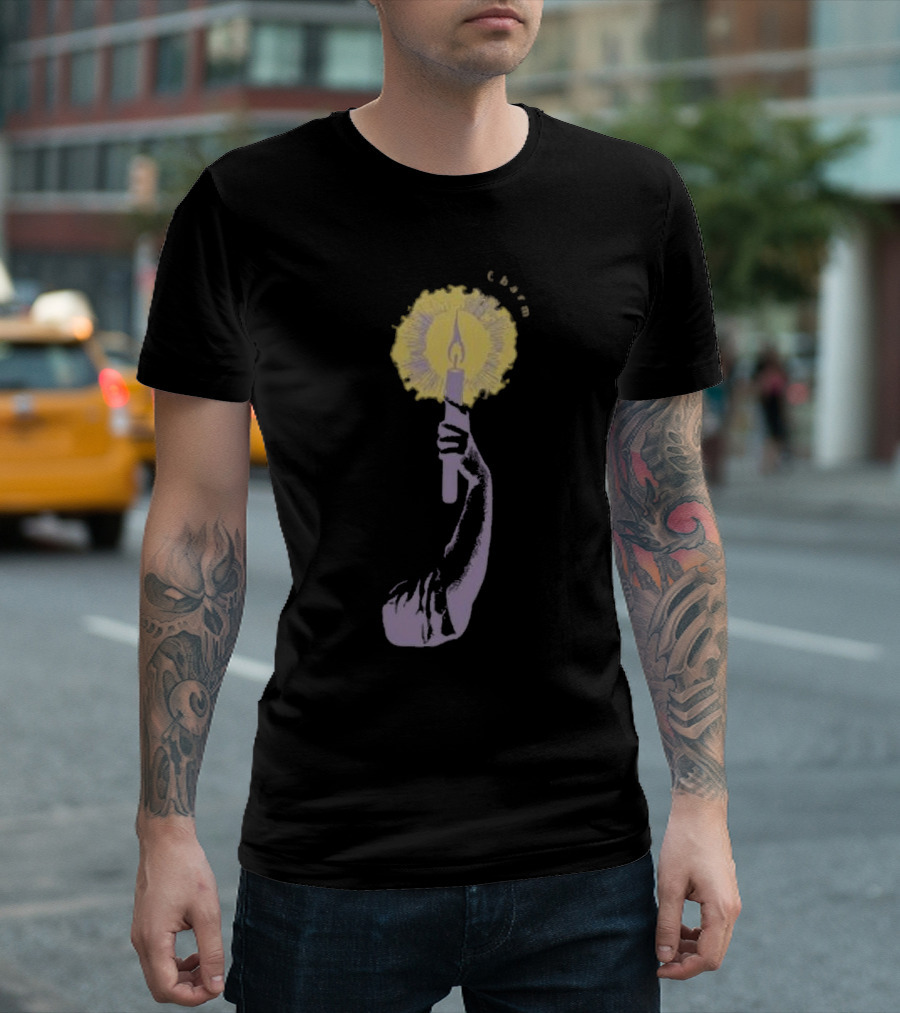 Clairo Merch Candle Hand Illustration Charm T-Shirt