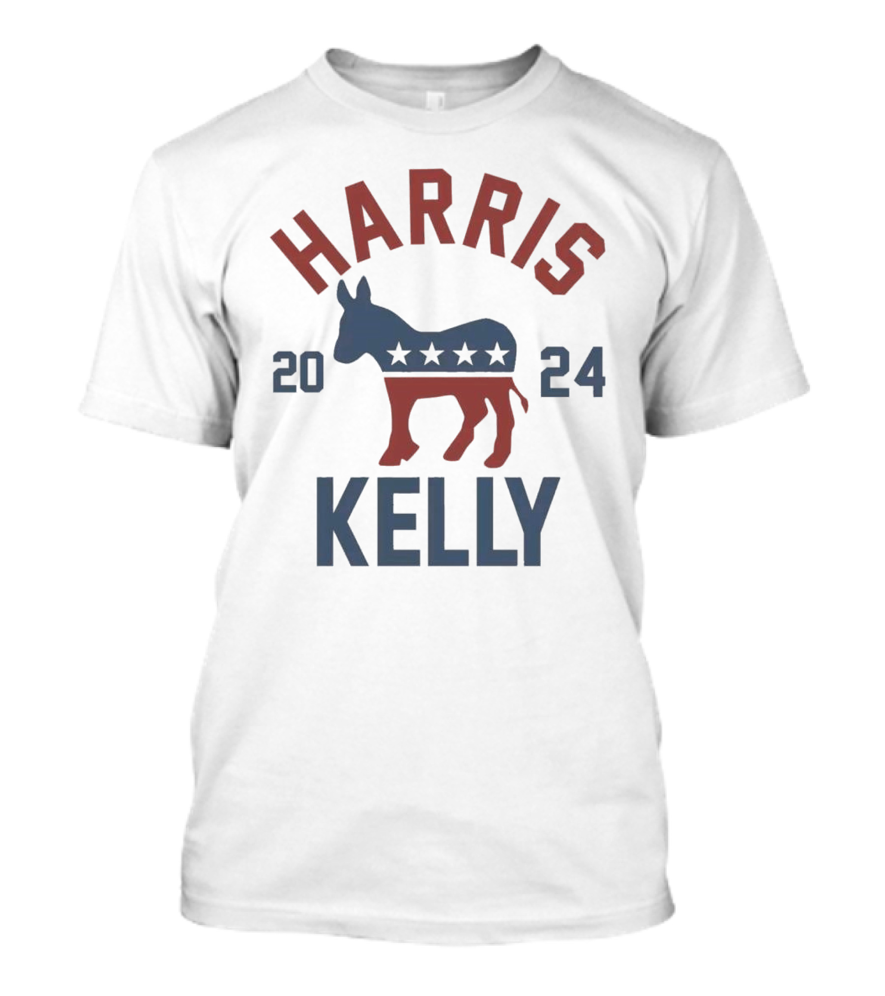 Harris Kelly 2024 Donkey Stars Election Campaign T-Shirt