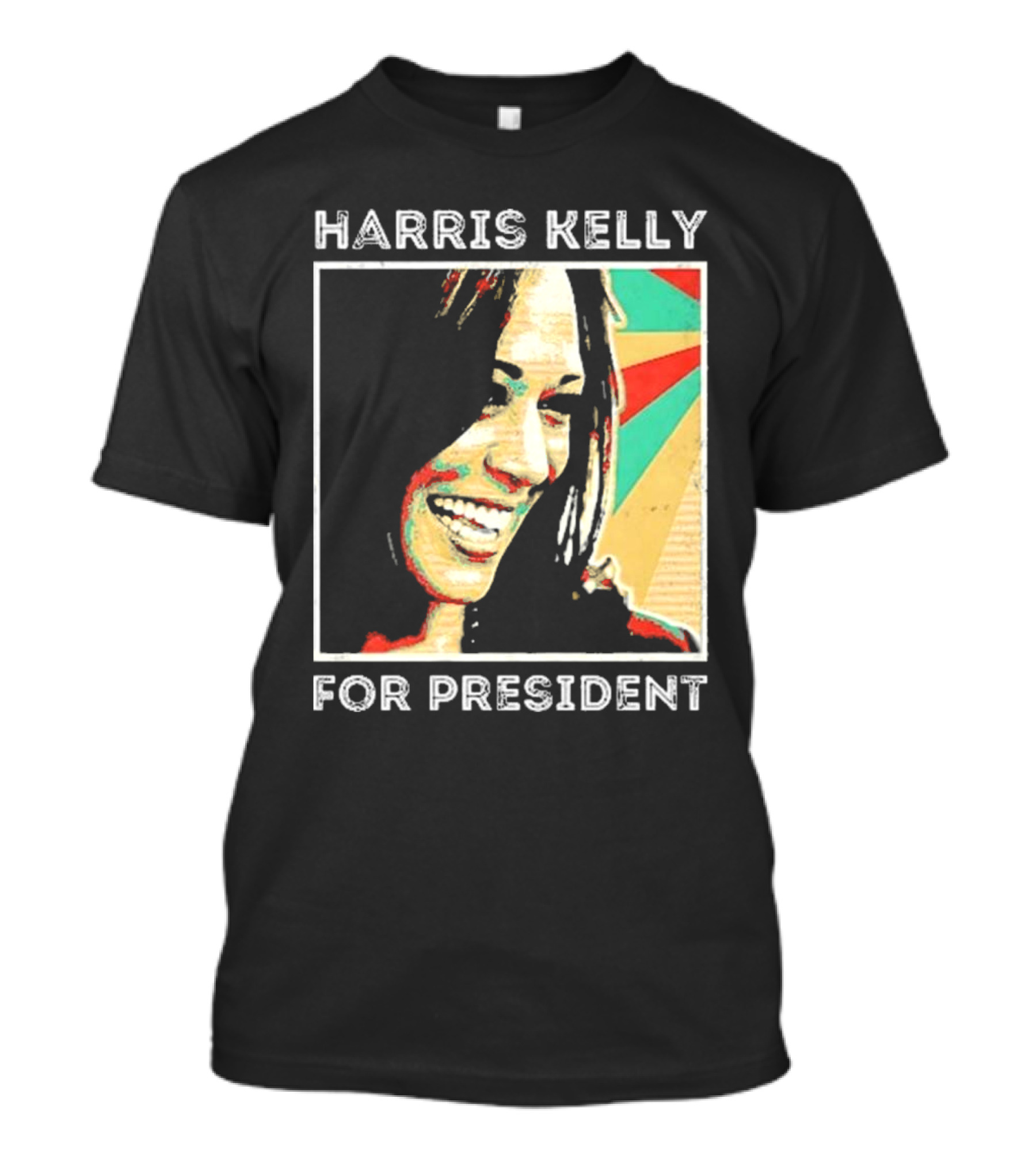 Harris Kelly For President 2024 Retro Pop T-Shirt