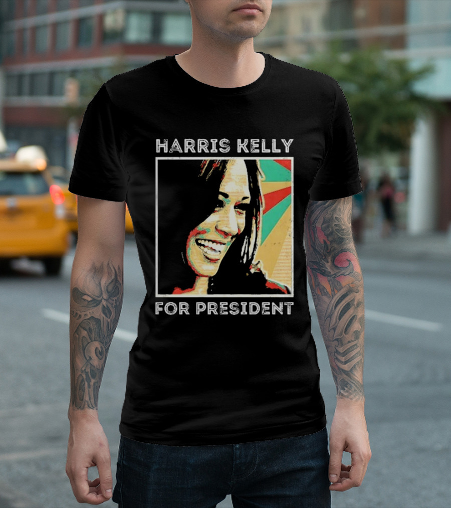 Harris Kelly For President 2024 Retro Pop T-Shirt