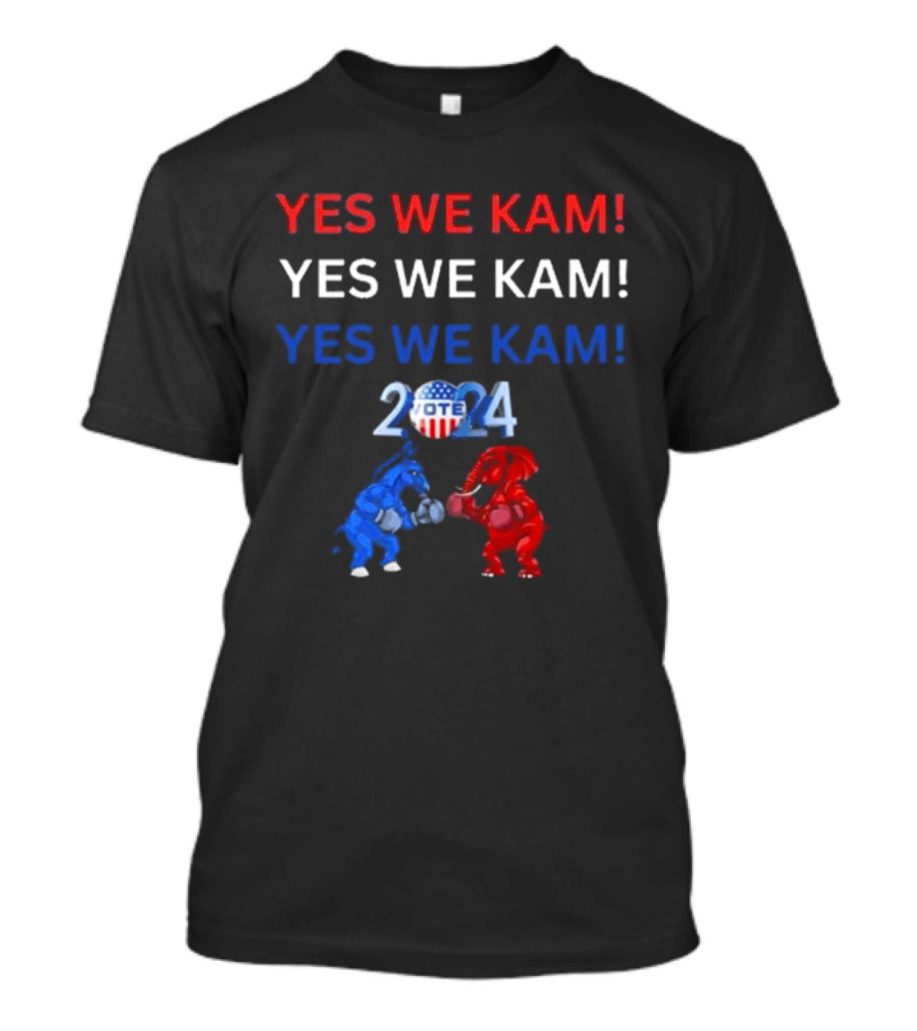 Yes We Kam Kamala 2024 Vote Democrat Republican T-Shirt