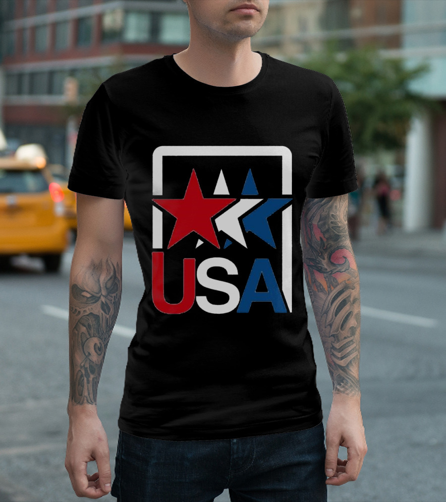 USA Stars In Motion Red White Blue T-Shirt