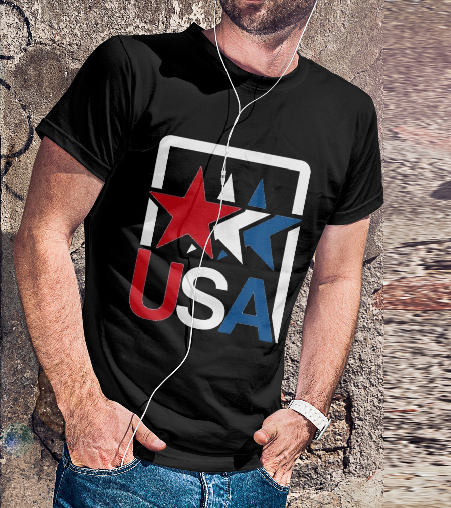 USA Stars In Motion Red White Blue T-Shirt