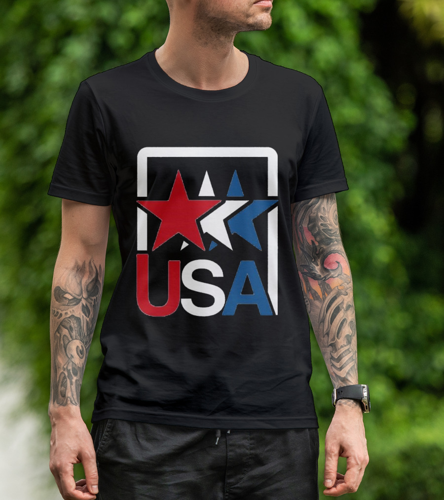 USA Stars In Motion Red White Blue T-Shirt