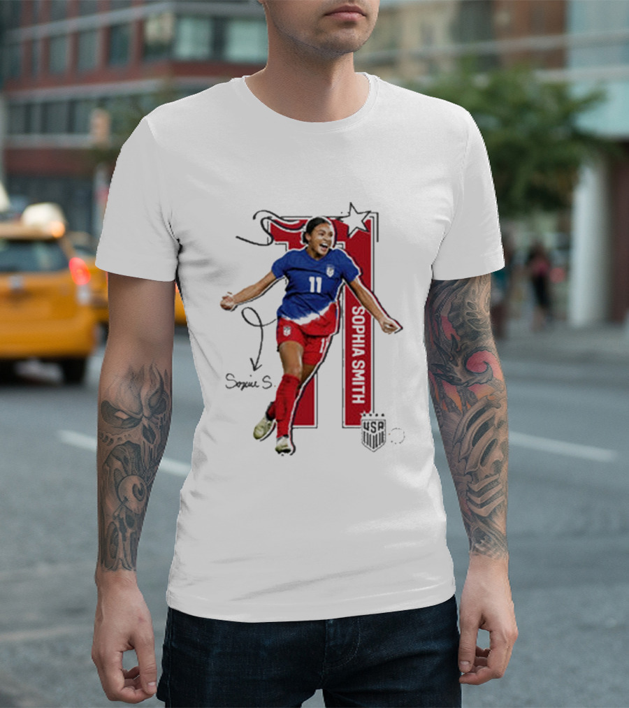 Sophia Smith USWNT 11 Signature T-Shirt