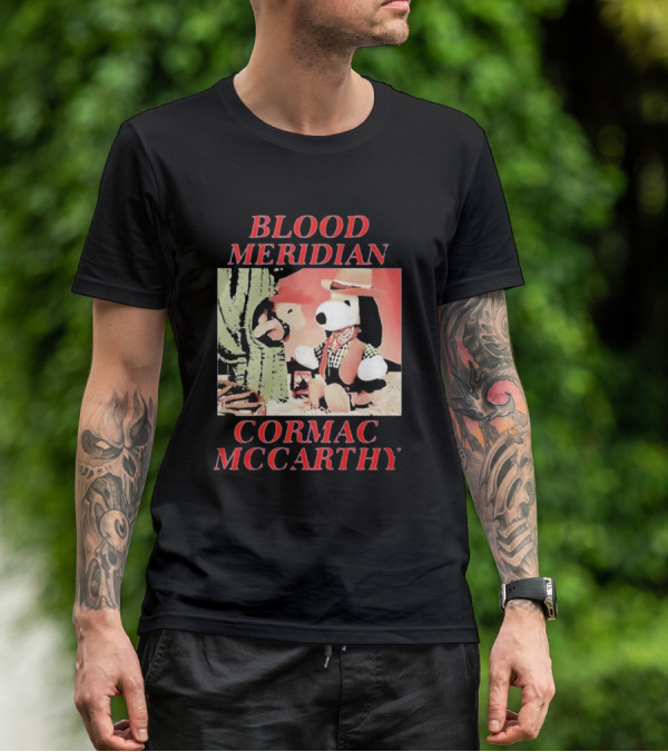 Blood Meridian Cormac McCarthy Snoopy Cowboy Cactus T-Shirt