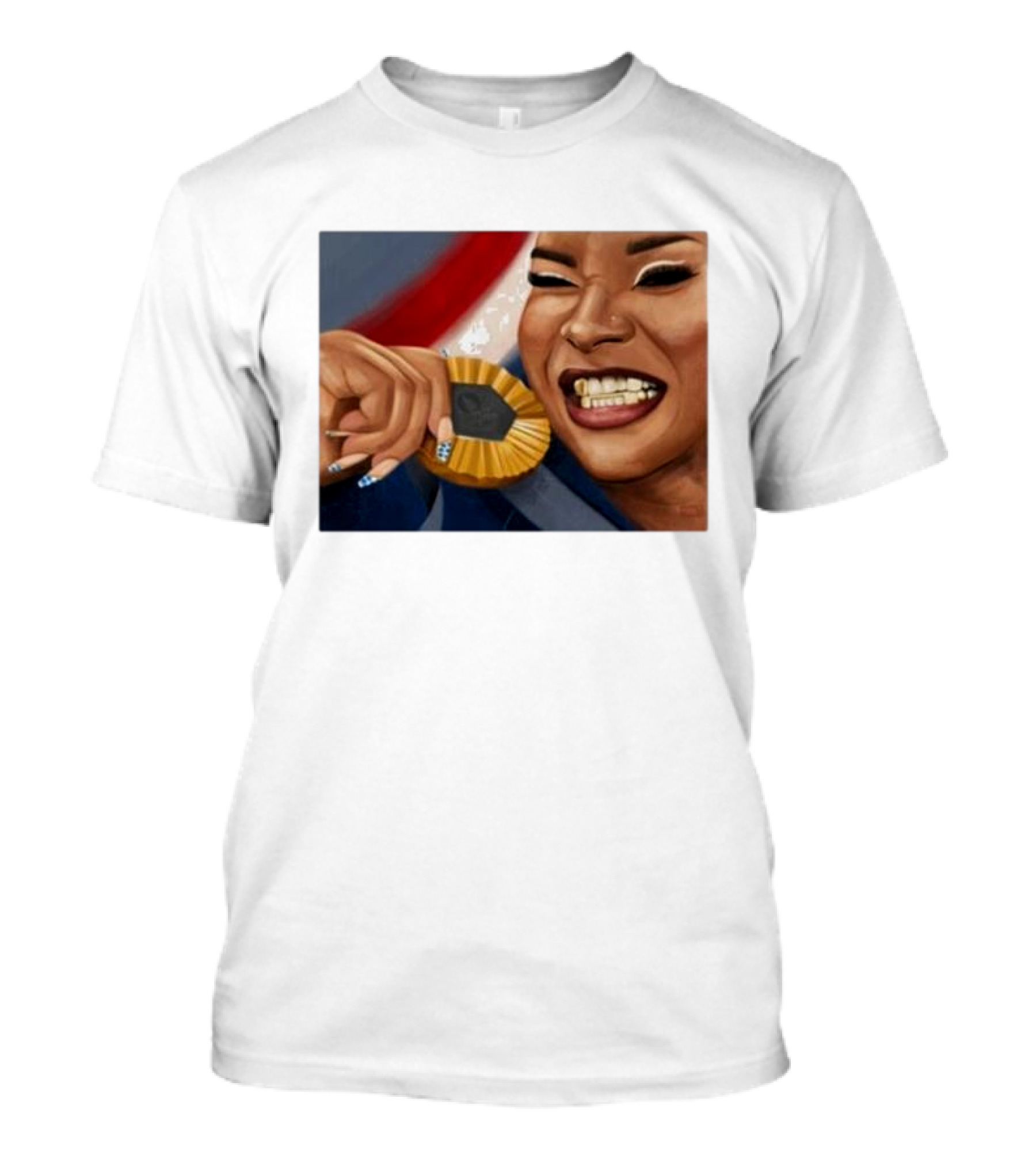 Deelashee Art Jordan Chiles Medal T-Shirt