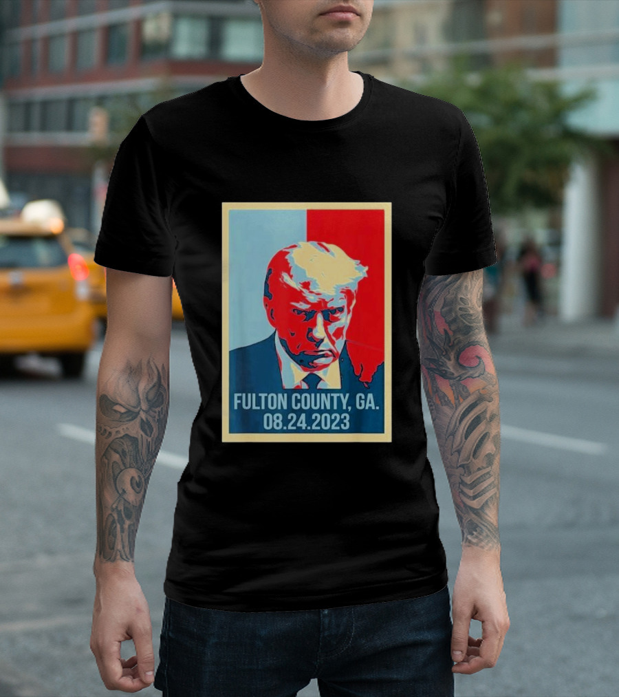 Donald Trump Fulton County GA 08.24.2023 Pop T-Shirt