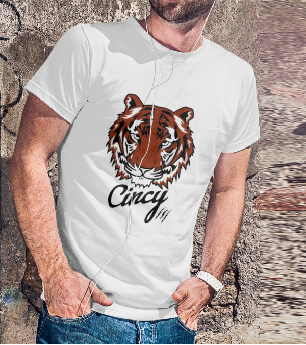 Cincy Tiger Head T-Shirt
