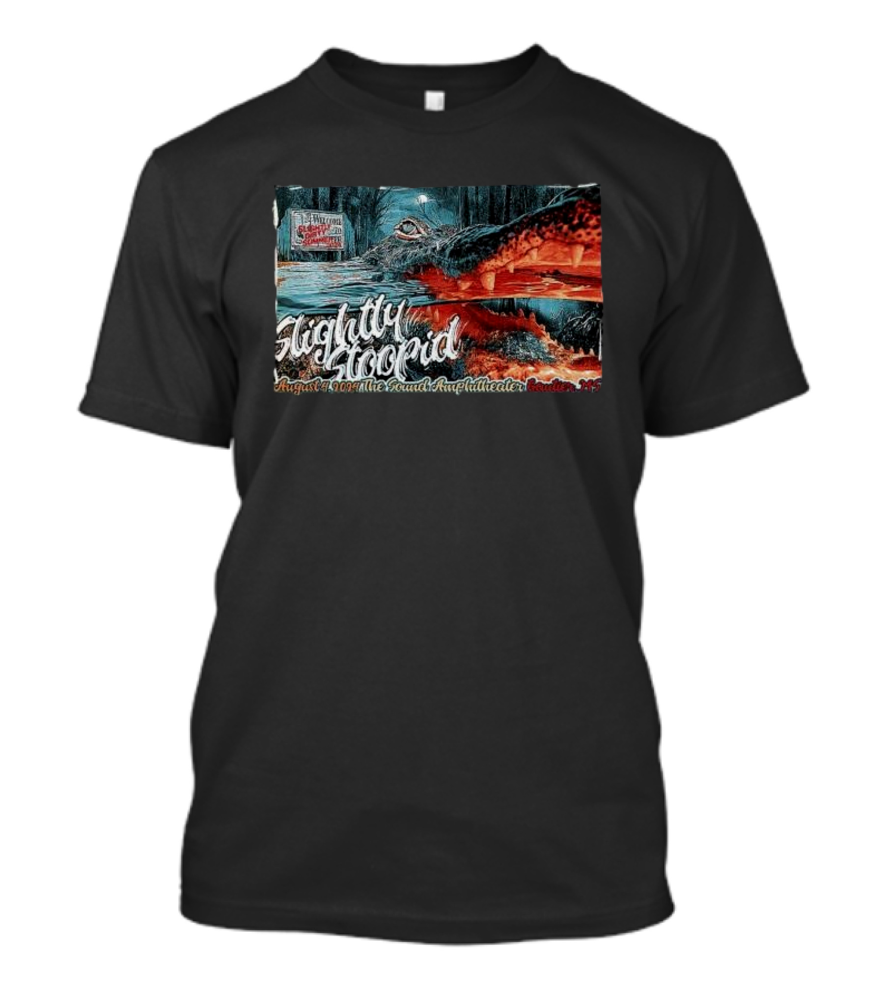 Slightly Stoopid Live August 4 2024 The Sound Amphitheater Gautier MS Alligator T-Shirt