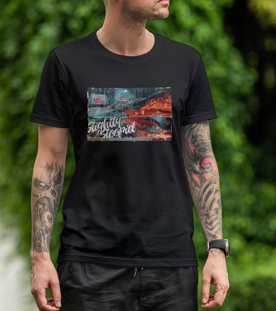 Slightly Stoopid Live August 4 2024 The Sound Amphitheater Gautier MS Alligator T-Shirt