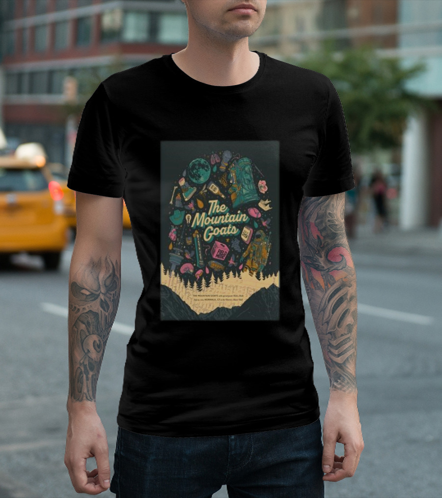 The Mountain Goats Norwalk CT July 29 2024 Event Poster Camping T-Shirt