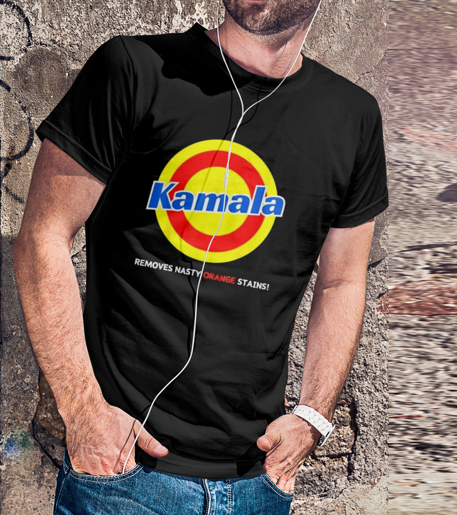 Kamala Removes Nasty Orange Stains Vote For Blue T-Shirt