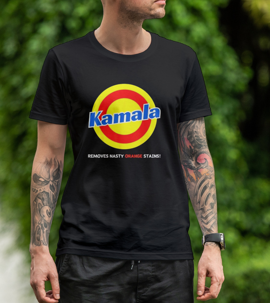 Kamala Removes Nasty Orange Stains Vote For Blue T-Shirt
