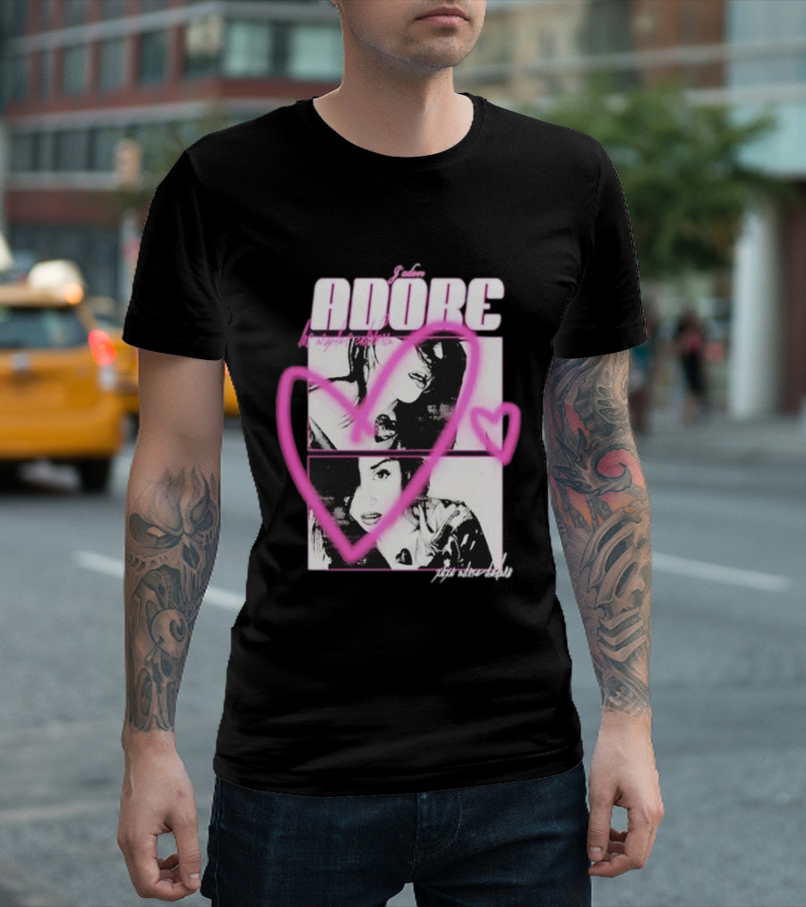 Adore Delano Heart Photo Collage Xoxo Love T-Shirt