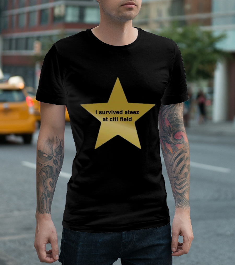 I Survived Ateez at Citi Field Star Fan Experience Event T-Shirt