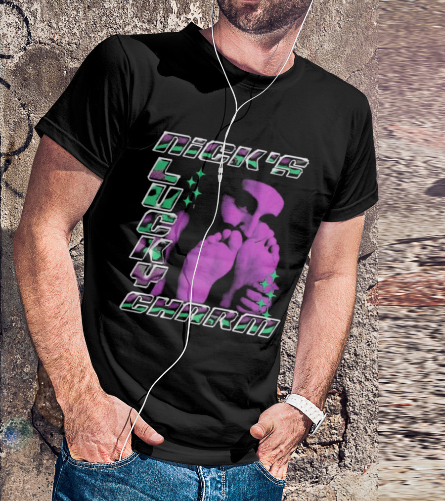 Nick's Lucky Charm Starry Neon Feet T-Shirt