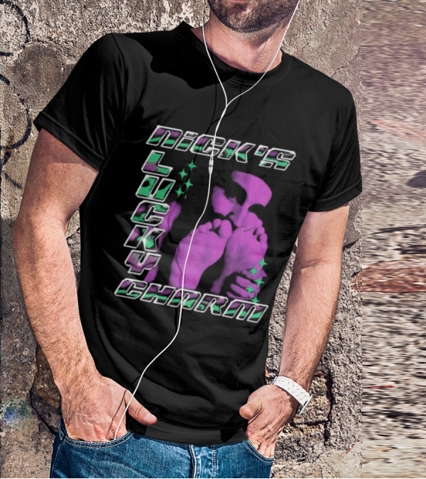 Nick's Lucky Charm Starry Neon Feet T-Shirt
