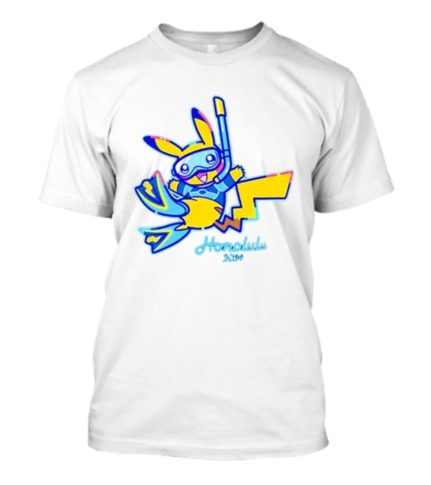 Pokémon Go Champions Honolulu 2024 Worlds Pikachu Snorkeling T-Shirt