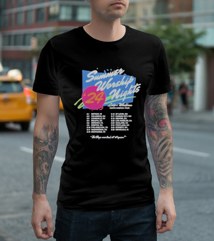 Summer Worship Nights '24 North America Tour Dates T-Shirt