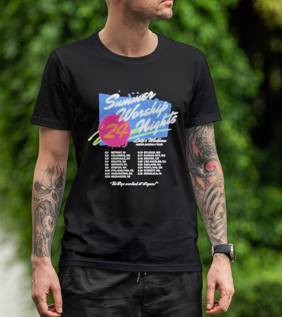 Summer Worship Nights '24 North America Tour Dates T-Shirt