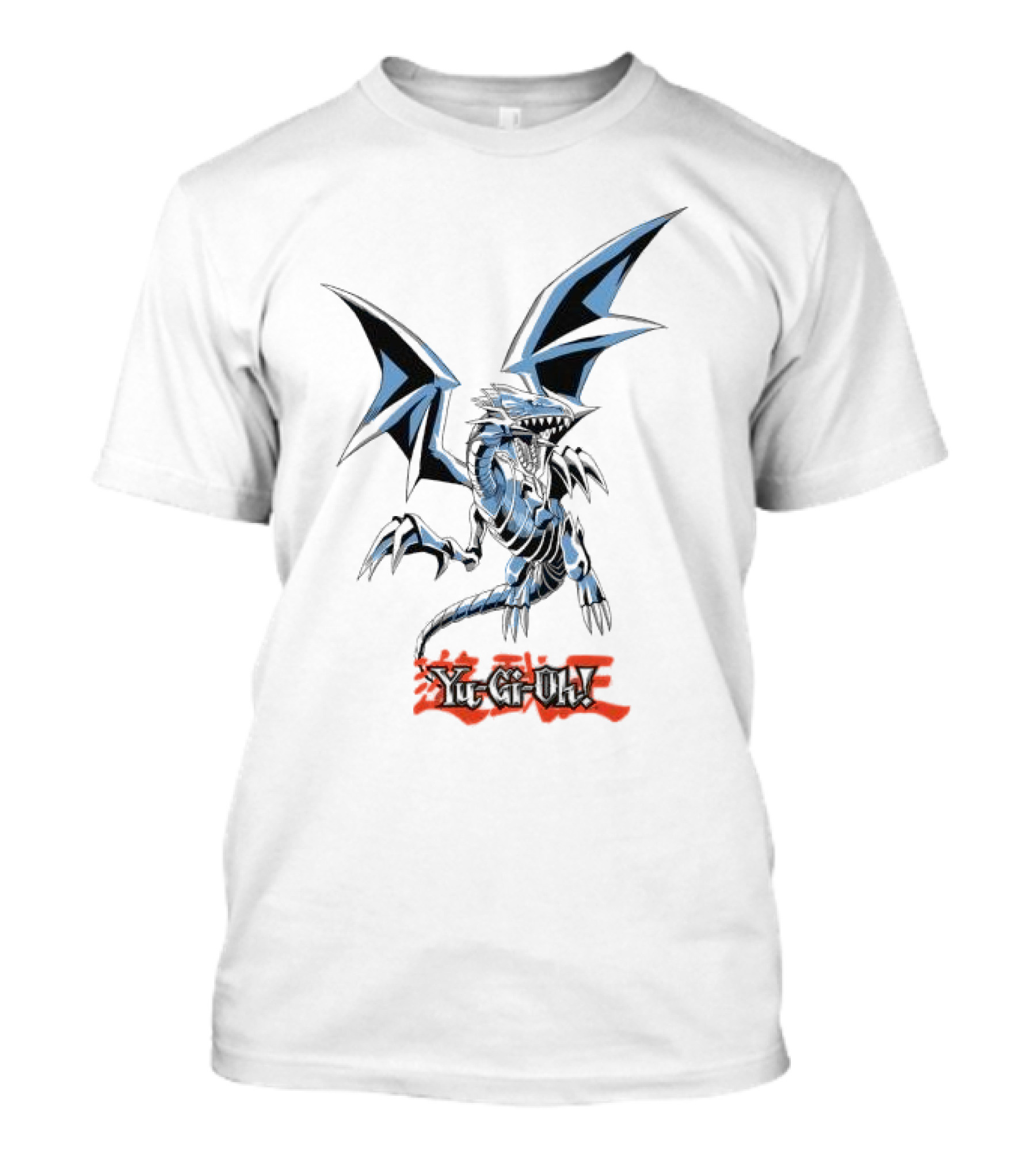 TB 2623 Yu-Gi-Oh Blue Eyes White Dragon Kanji T-Shirt