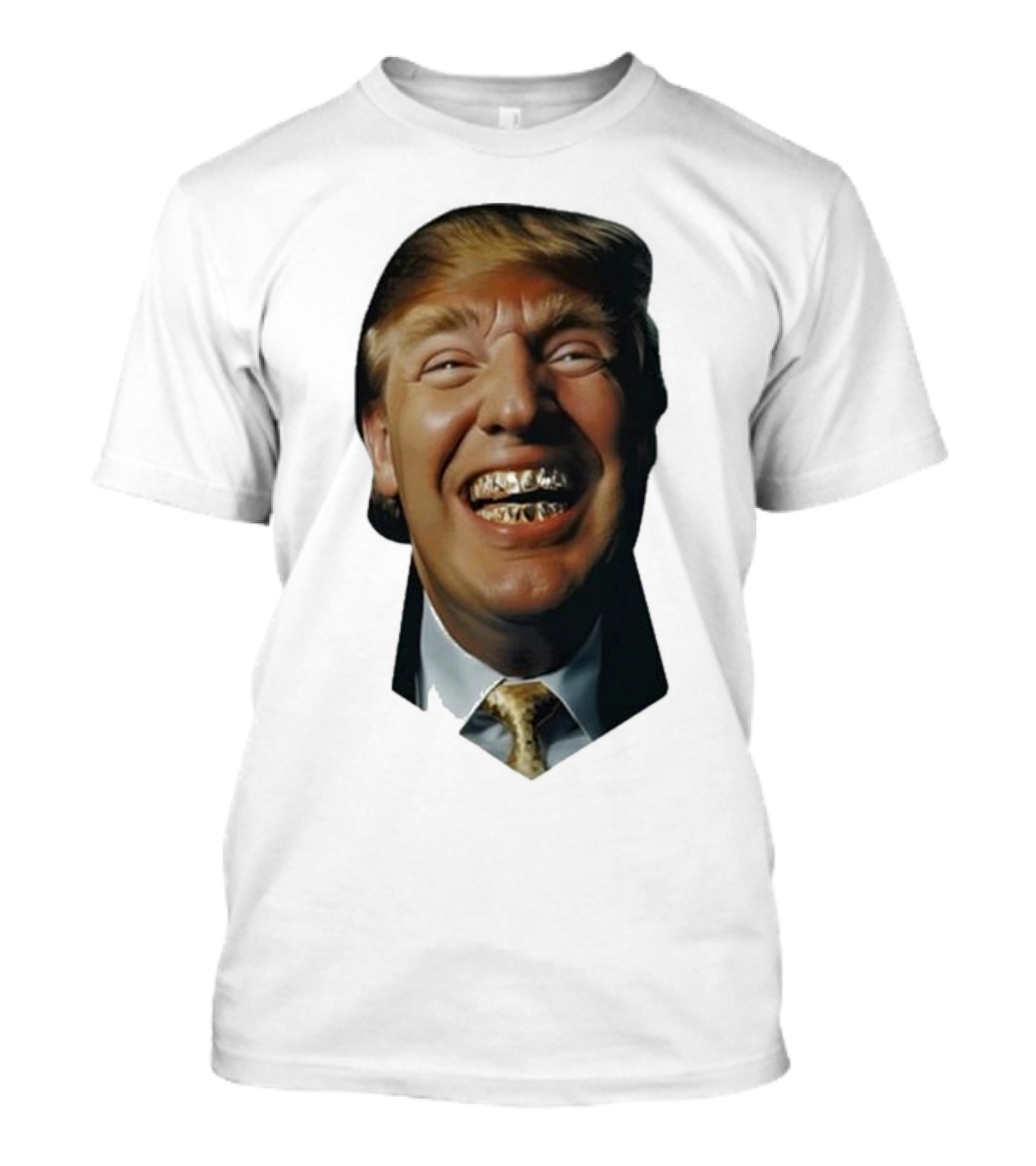 Trump Grill Teeth Grin Face Concept T-Shirt