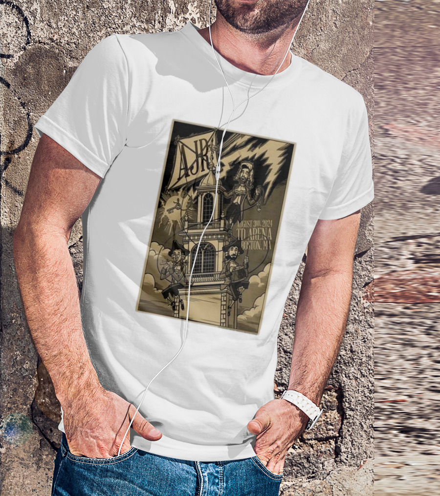 AJR Live At TD Garden Boston MA August 3 2024 Tower Theme T-Shirt