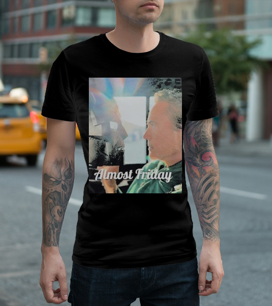 Almost Friday Downey Marvel Mask Face Off T-Shirt