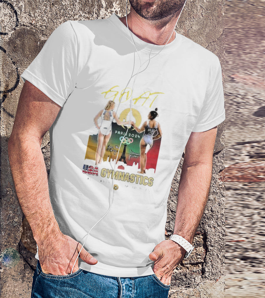 GOAT Paris 2024 USA Gymnastics Carey Biles Olympic Legends T-Shirt