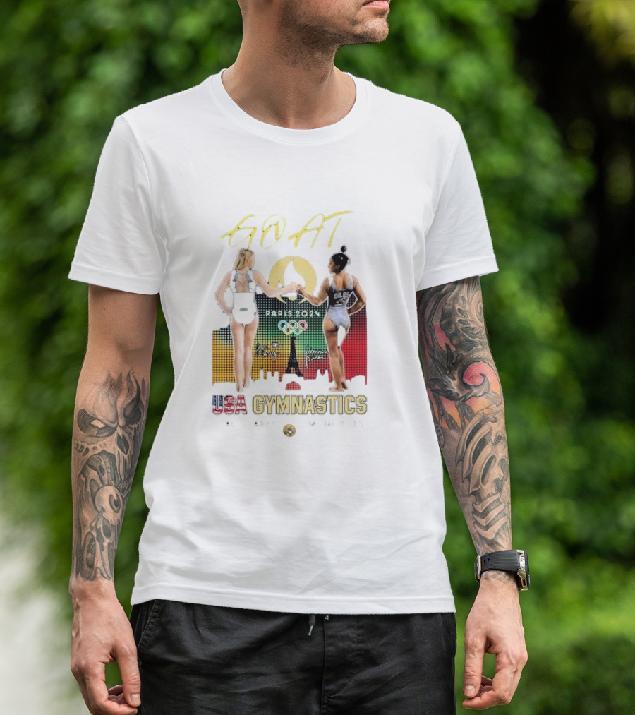 GOAT Paris 2024 USA Gymnastics Carey Biles Olympic Legends T-Shirt