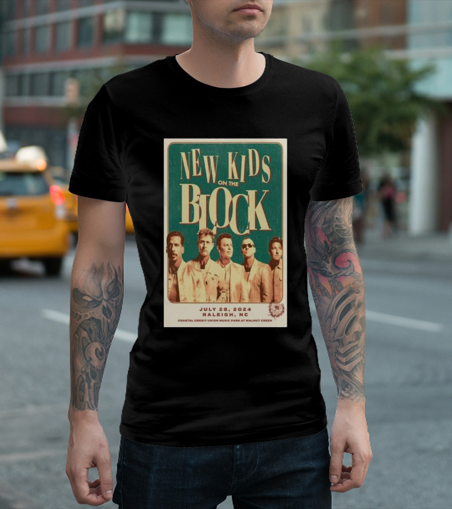 New Kids On The Block Coastal Credit Union Music Park Raleigh NC July 28 T-Shirt