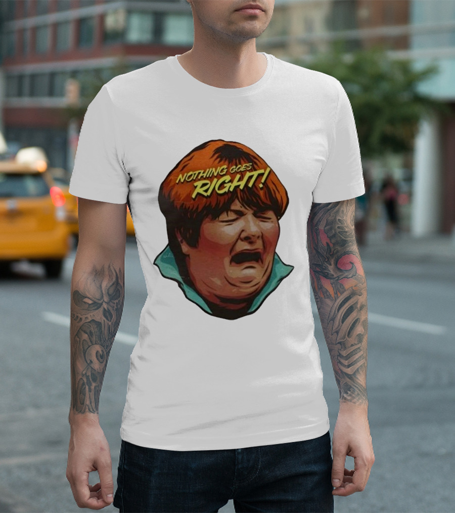 Nordacious Nothing Goes Right Scream Face T-Shirt