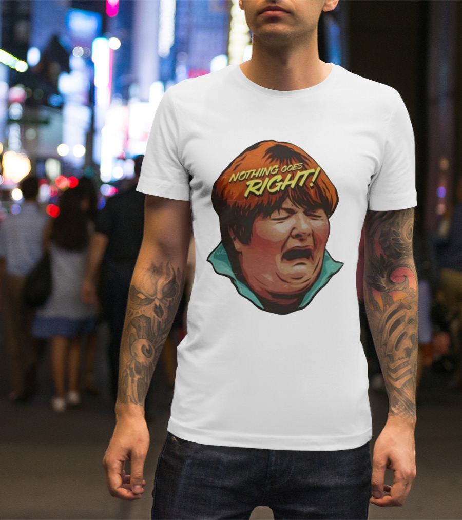 Nordacious Nothing Goes Right Scream Face T-Shirt