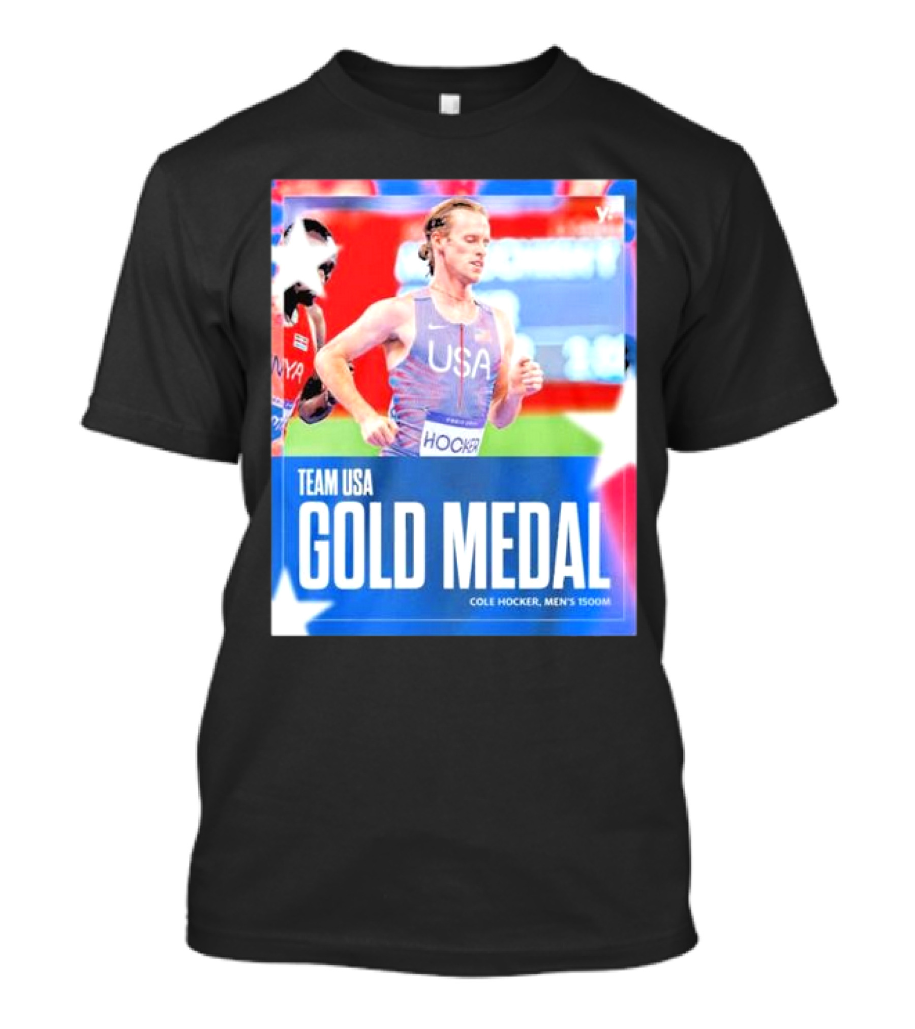 Team USA Cole Hocker Gold Medal Men's 1500m T-Shirt