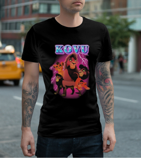 Kovu Lion King 2 Characters Purple Lightning Scene T-Shirt