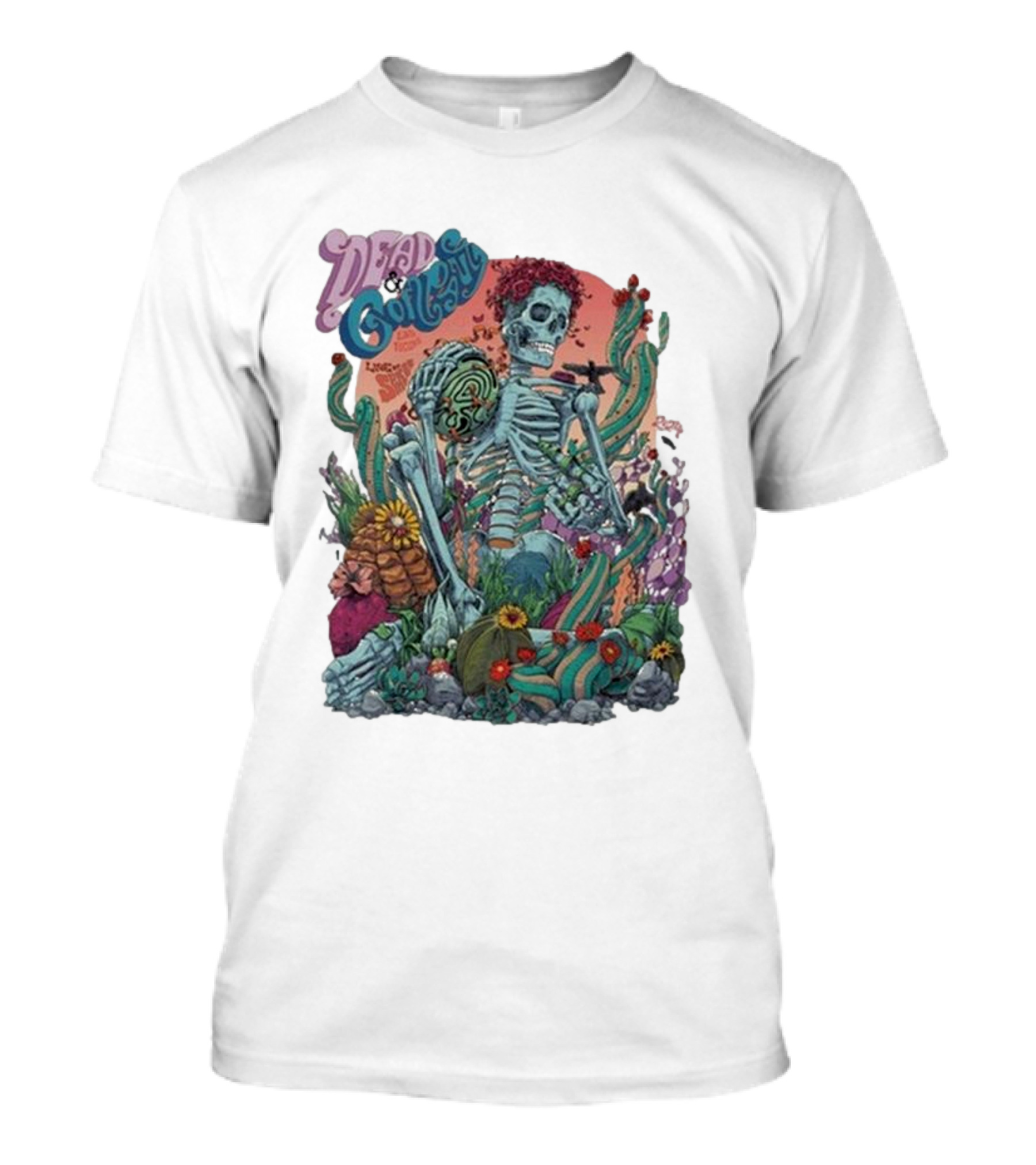 Dead And Company Aug 8 9 10 2024 Skeleton Desert Scene T-Shirt
