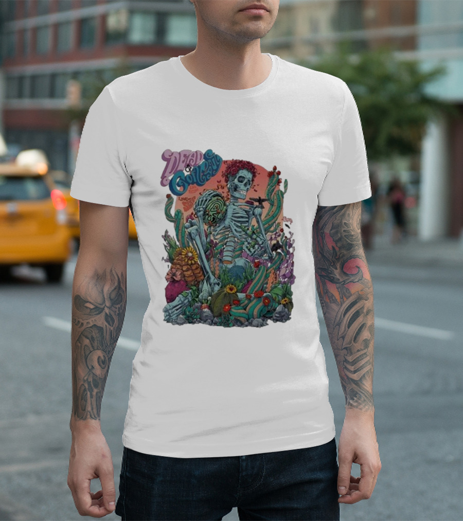 Dead And Company Aug 8 9 10 2024 Skeleton Desert Scene T-Shirt