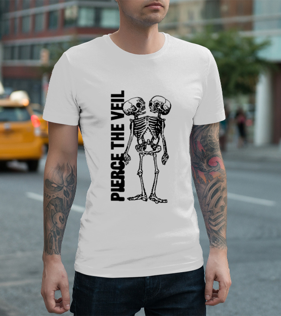 Pierce The Veil Conjoined Skeleton T-Shirt