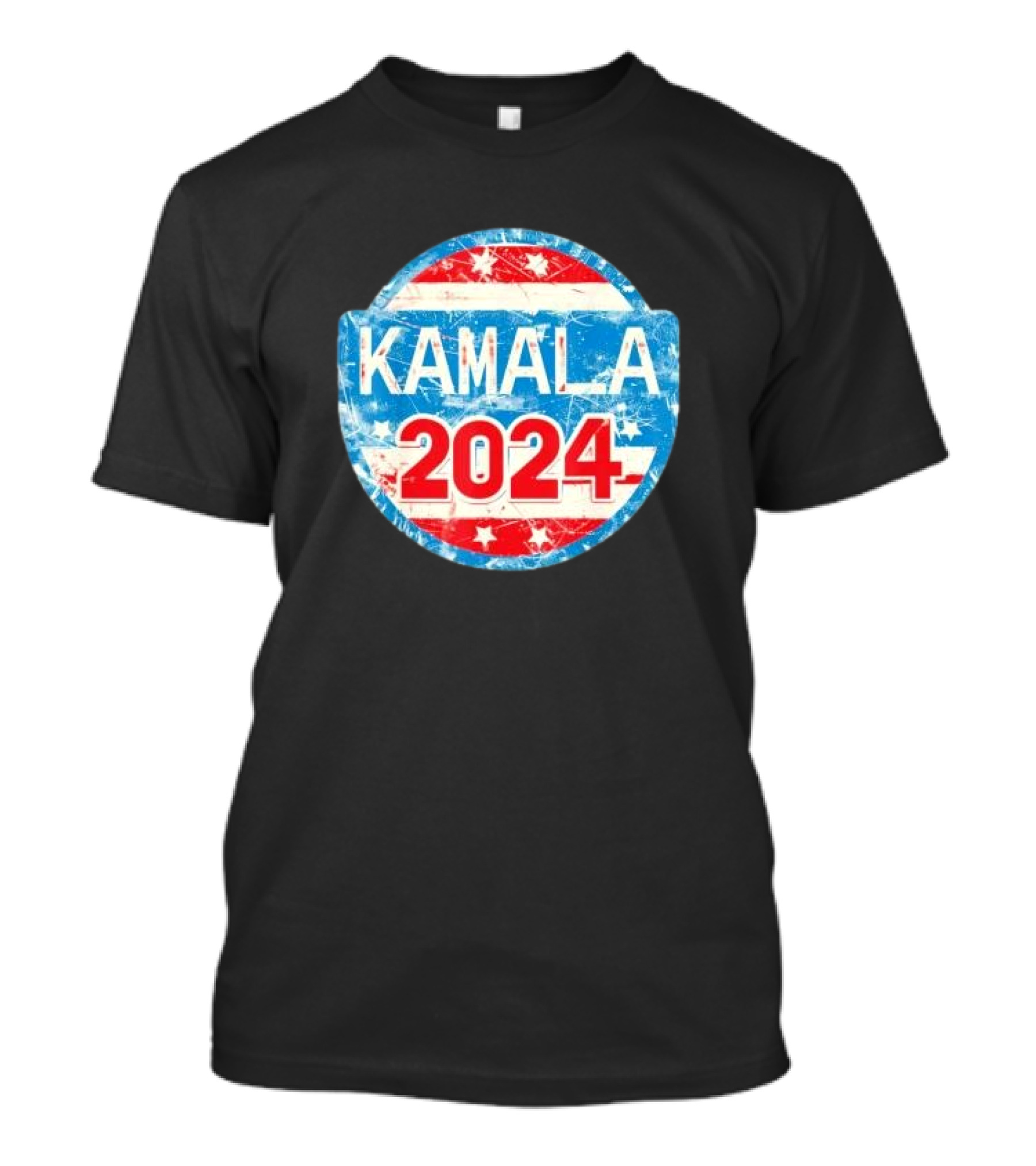 Kamala 2024 Election Stars And Stripes Badge T-Shirt