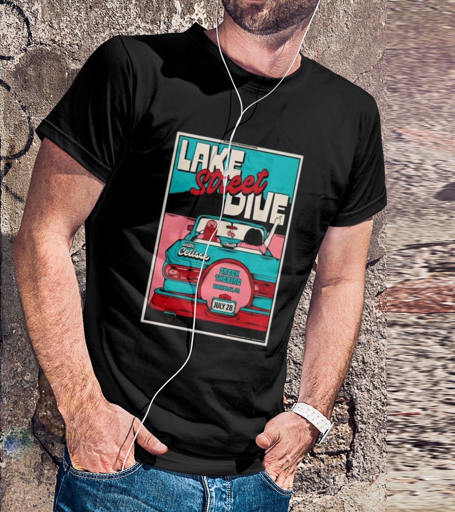 Lake Street Dive With Celisse July 28 2024 Greek Theatre Berkeley CA T-Shirt