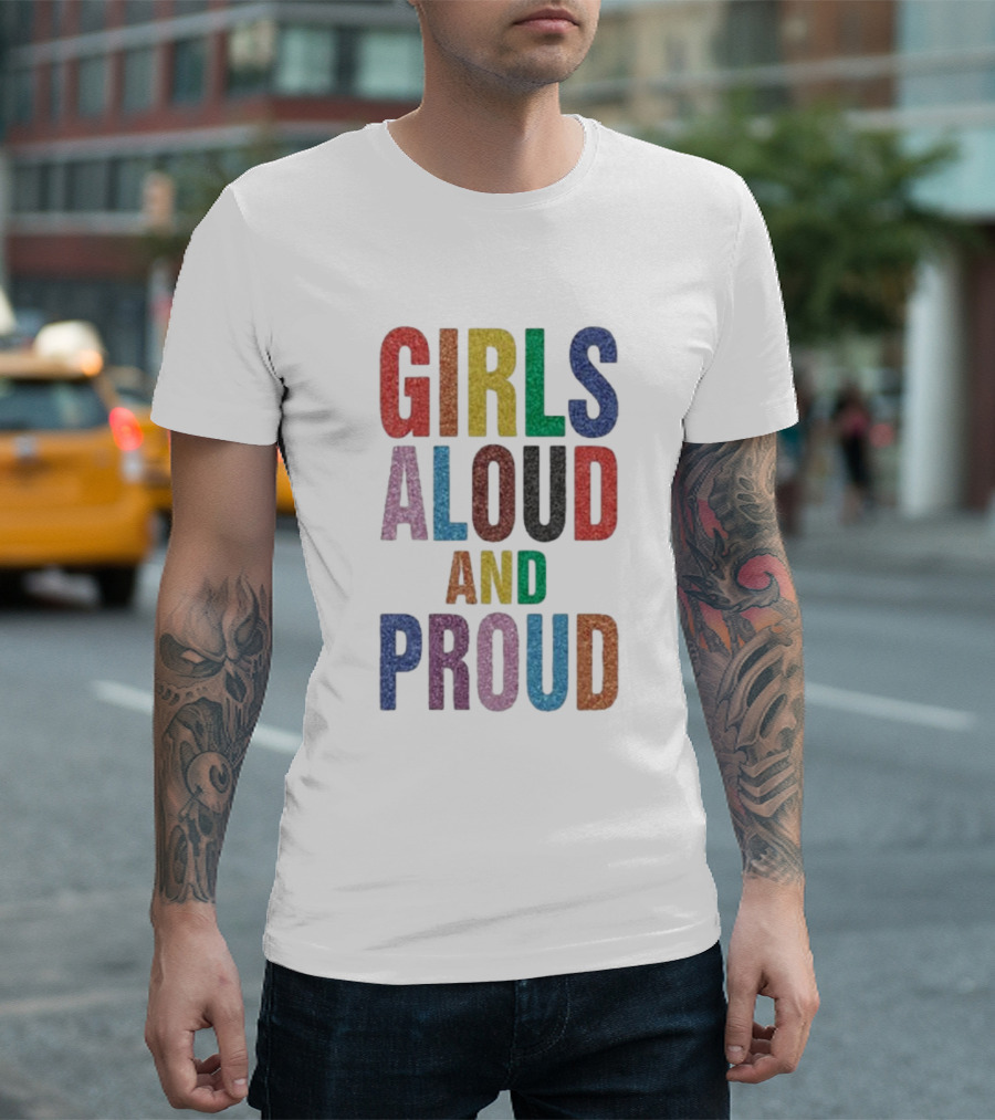 Girls Aloud And Proud Rainbow Pride T-Shirt