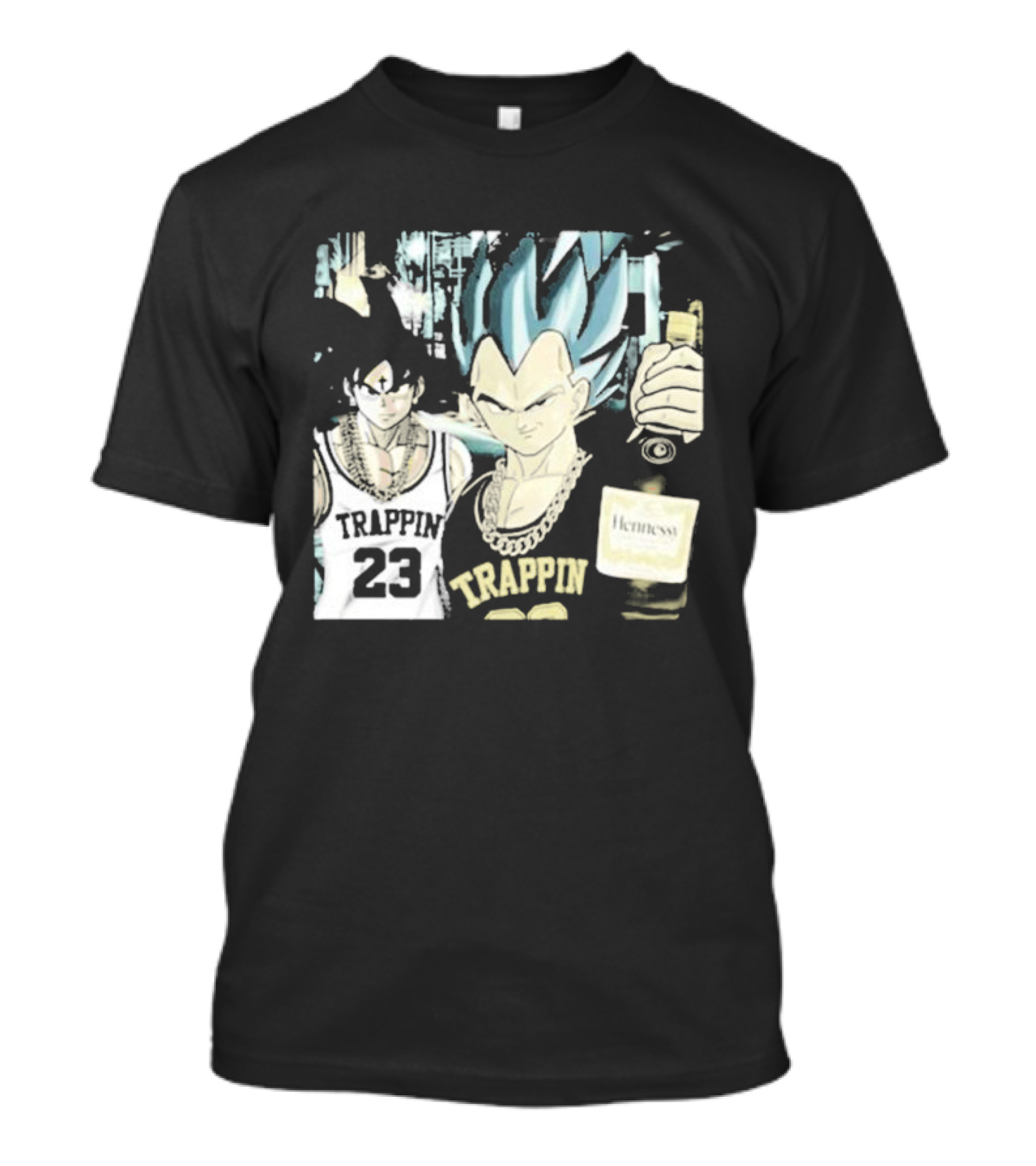 Goku Vegeta Trappin 23 Hennessy Streetwear T-Shirt